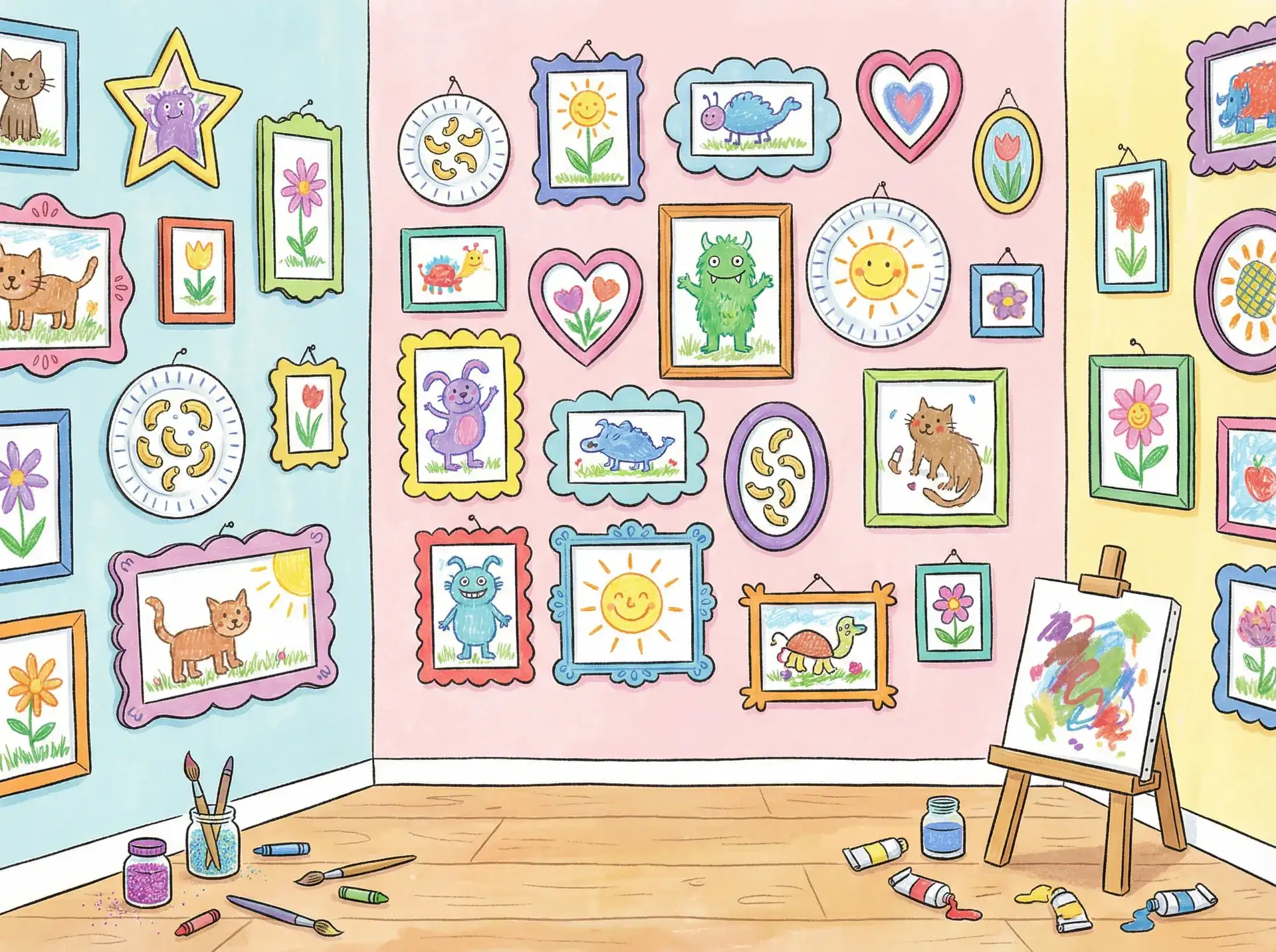 小朋友的彩色画作 - 2020国自产拍精品网站 创意展示